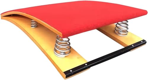 RUHEN Trampolín de Gimnasia Curvo portátil para Adultos y niños, Trampolines para Principiantes, Estable y antidesgarro.