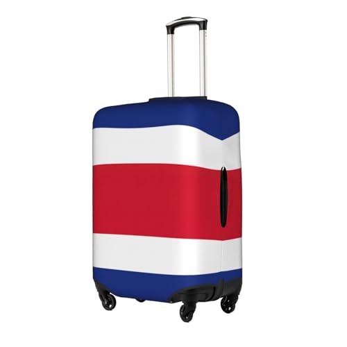 Flag of Costa Rica Print Decorative Travel Luggage Cover Concealed Zipper Suitcases Anti Scratch Dustproof2