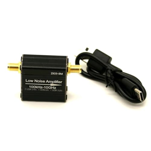 Yominerr Módulo Preamplificador de Potencia RF LNA 100 KHz-6 GHz/10 GHz 20 DB Amplificador de Bajo Ruido LNA de Alta Ganancia ZK09-BM
