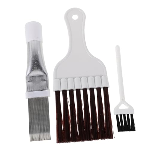 ABOOFAN 3Pcs Efficient Radiator Comb and Coil Brush Kit for Deep Condenser and Evaporator Cleaning Enhance Airflow and Restore