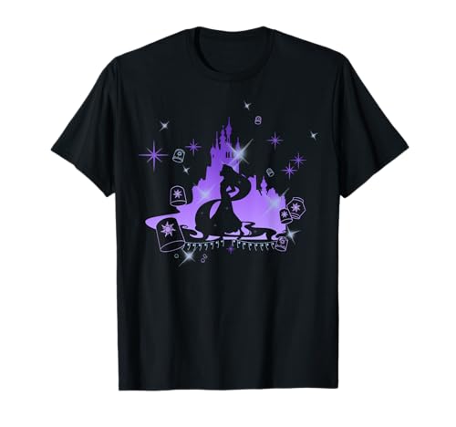 Disney Tangled Raiponce Silhouette Portrait Graphic T-Shirt T-Shirt