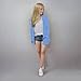 Tween Girls Cardigan Lightweight Long Sleeve Casual Open Front Oversized Sweater for Kids Cute Trendy (Blue, 7-8 Years)