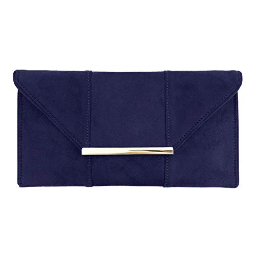 Image of JNB Faux Microsuede Envelope Clutch