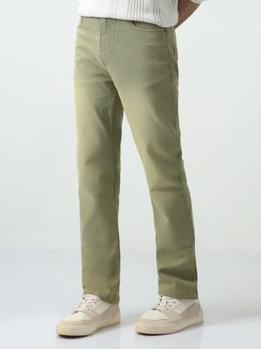 Image of Urbano Fashion Men's Straight Fit Heavy Washed Jeans Stretchable