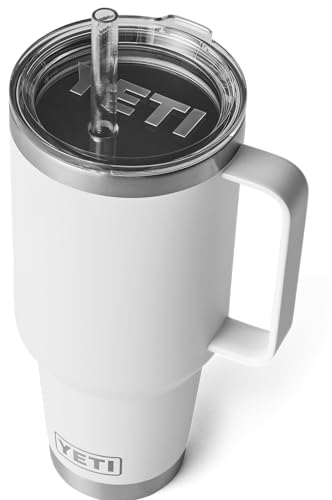 YETI Rambler Trinkbecher Mit Trinkhalmdeckel, White, 42 oz (1,2 l) – Ansicht 1