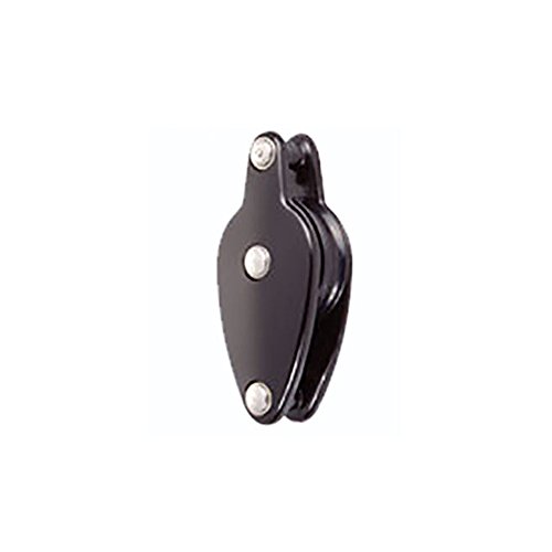 Nautos - 91110R-SINGLE Block with Becket 40 MM SHEAVE with Ball Bearings- Sailboat Hardware