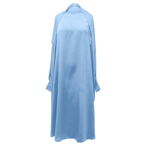 Girls Abayas Full Cover Hijab Dubai Kaftan Prayer Dress Kids Muslim Long Sleeve Hooded Robe Ramadan Girls Islamic3