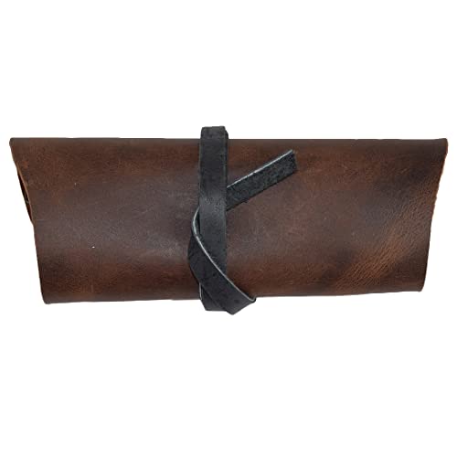 Hide & Drink, Rustic Leather Sunglass Wrap, Slim Travel, Soft Eye Glasses Storage, Handmade Includes 101 Year Warranty2