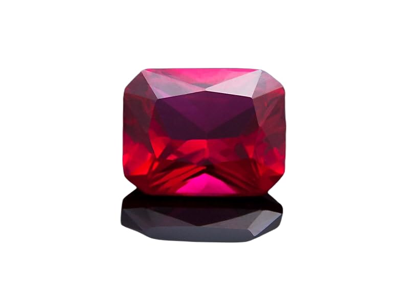 Rubis naturel 6x8mm pierre précieuse en vrac pour bague et pendentif