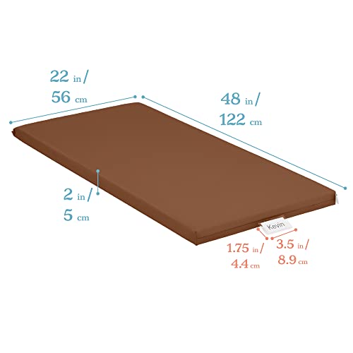 Image of ECR4Kids SoftZone Rainbow Rest Mat, 2in, Sleeping Pad, Earthtone, 5-Piece