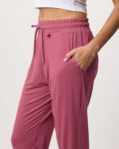 Image of 3 Pack Women's Joggers Sweatpants Lounge Pants Yoga Workout Pajama Pockets | Available In Plus Size, Stretchy, Loose, Comfy, Drawstring, Athletic, Casual, Travel, Summer, Gym, Hiking, Dance, Running