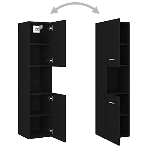 Muebles de baño negros para renovar el estilo de tu hogar y jardín 7