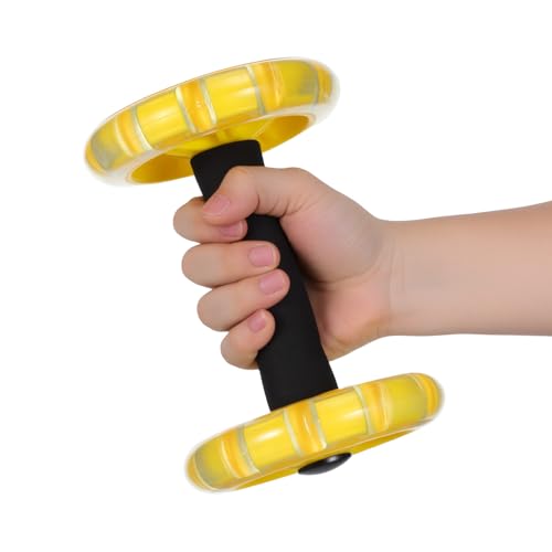 Rueda abdominal doble ligera para evitar lesiones al ejercitar el abdomen