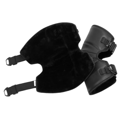 CHILDWEET Rodilleras para Hombres y Mujeres y en Diversas Situaciones de Conducción Térmicas Forro Grueso Protección contra Viento, Diseño Resistente de Pu para Motocicleta