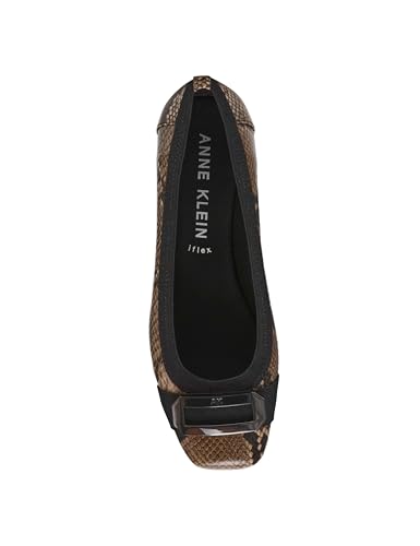 Image of Anne Klein Uplift Flats for Women - Textile Upper and Lining - Stretch Collar - 90 Flexibility - Square Cap Toe