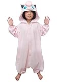 SAZAC Kigurumi - Pokemon - Jigglypuff - Onesie Jumpsuit Halloween Costume -Kids Size (5-9 Year Old)...