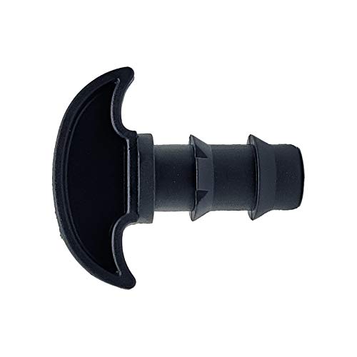 RIEGOPRO Tapón Final Goteo Negro 16mm Bolsa de 10 Unidades para Riego por Goteo y jardinería