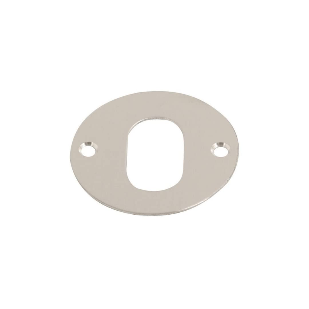 Vibe Escutcheon Oval 55mm on Satin Anodised Aluminium for Internal Doors for Security and Protection from Key Damage
