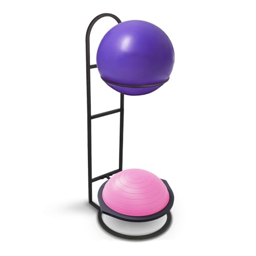 Image of Stability Ball Rack,Yoga Ball Holder, Medicine Ball Holde Vertical Storage for Commercial Gyms, Home Gyms, and Studios