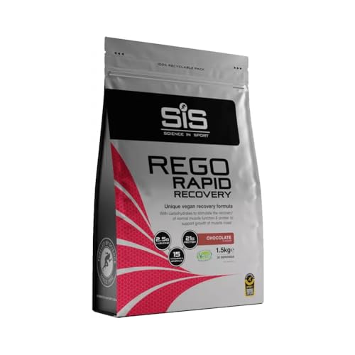 Science In Sport REGO Rapid Recovery Drink Powder Post Workout Protein Powder 20g of Protein Chocolate Flavour 32 Servings Per 1.6kg Bottle