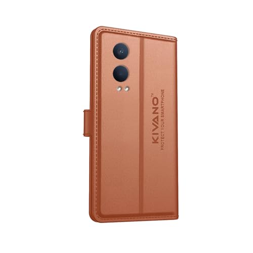 Image of Compatible with OnePlus Nord CE 4 Lite 5G Flip Cover | Leather Finish | Inside Pockets & Inbuilt Stand | Shockproof Wallet Style Magnetic Closure Back Cover Case