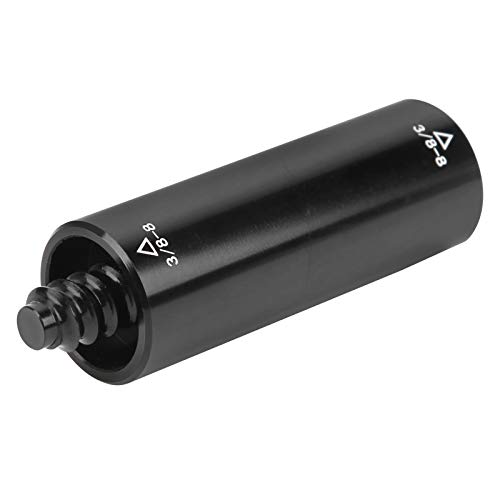 Keenso Snooker Billiard Pool Cue 3/8‑8 Teeth Pool Extension Cue 2oz Billiard Middle Shaft Aluminium Extender Adapter for Sports Supply