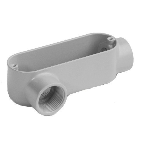 Morris 14081 Rigid Conduit Body, Aluminum, Type LR, Threaded, 3/4" Thread Size, 1-Pack