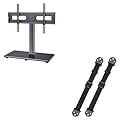 PERLESMITH Swivel Universal TV Stand&TV Anti-tip Straps PSTVS21&PSAS1