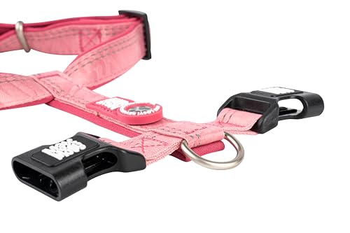 Max & Molly Hundegeschirr Matrix 2.0 Rose/S in H-Form, für Hunde mit Gotcha! Smart ID, Geschirr Hund, Neopren Gepolstert & Reflektierende Nähte - Komfort für deinen treuen Begleiter