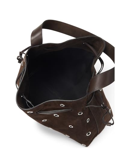 Madewell Suede Drawstring Shoulder-Eyelet, Dark Carob3