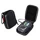 NHPY 2 Stück Aufbewahrungstasche Case Für Dji Osmo Action 4/3, 9 * 7 * 4.5Cm Mini-Hartschalentasche, Zubehör Für Dji Osmo, Pu-Reiseschutzhülle Für Gopro 12/11/10/9 Kamerazubehör (Schwarz)