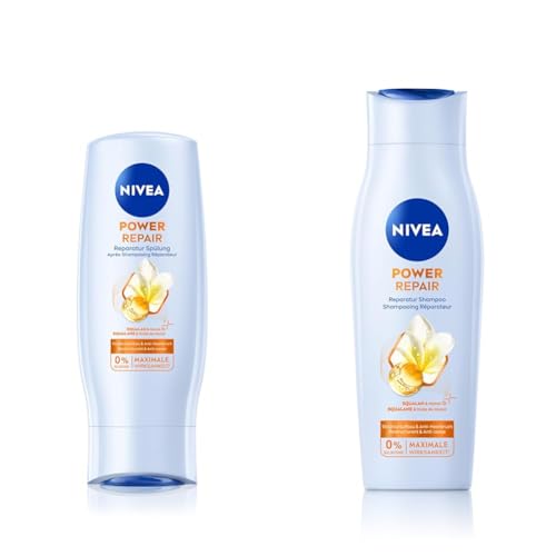 NIVEA Power Repair Reparatur Spülung 200ml + NIVEA Power Repair Reparatur Shampoo 250ml