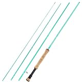 Sougayilang Fly Fishing Rod - High-Performance IM8 Carbon Blank, 9ft for 5/6wt and 7/8wt, Travel-Friendly Design-#8-Turquoise