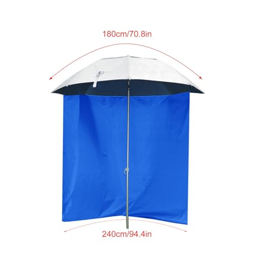 Toldo lateral para paraguas de pesca impermeable cortina cortavientos de camping 2