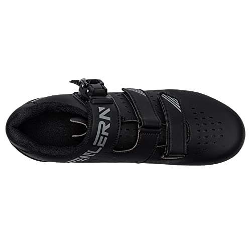 Fenlern MTB Schuhe Herren Harte Sohle Fahrradschuhe Mountainbike Schuhe Radschuhe 2 Loch Cleat System mit Schnalle - Image 6