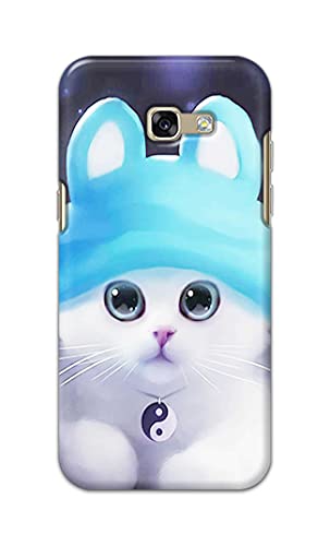 Image of Chinese Cutie Kitten Cat Big Eyes Lovely Girl Ears Hard Back Case Cover for Samsung Galaxy A5 (2017), A520F, A520F / DS, A520K / L /S Back Cover -(J5) VNS2221