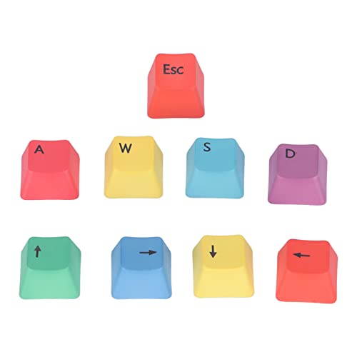Goshyda Teclas Mecánicas Para Teclado, Teclas Wasd, Tapa Para Teclas De Flecha, Juego De Teclas Personalizadas Pbt De 9 Piezas, Juego De Teclas Ergonómicas De Repuesto Para Bricolaje Goshyda Teclas Mecánicas Para Teclado, Teclas Wasd, Tapa Para Teclas De Flecha, Juego De Teclas Personalizadas Pbt De 9 Piezas, Juego De Teclas Ergonómicas De Repuesto Para Bricolaje
