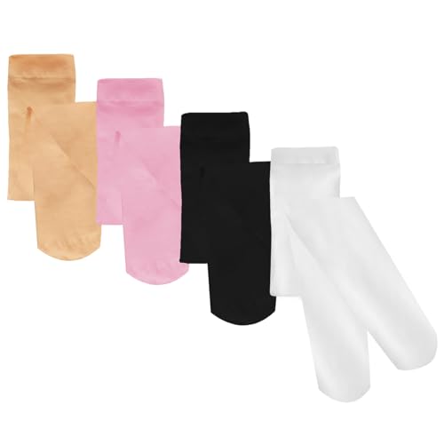 4 Pairs Girls Dance Tights Soft Velvet Tights Ballet Uniform Student School Tight Multiple Colors