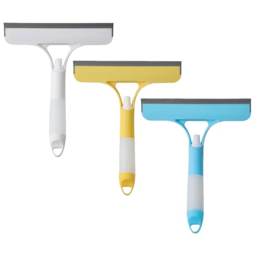 PACKOVE 3pcs Flexible Window Squeegee with Water Spray Bottle Multi-Function for Shower Tile Car Windshield Convenient Practical Cleaning Tool for Home Use