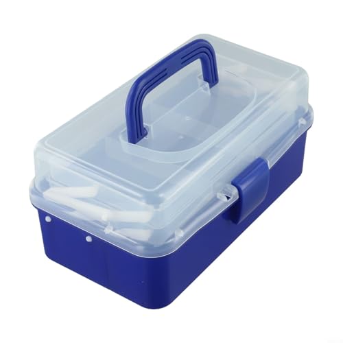 Eficiente caja de aparejos de pesca de 3 capas con diseño seccional ajustable para un fácil acceso (c)
