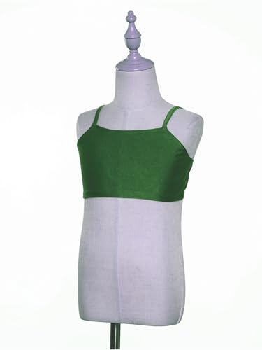 TiaoBug Kids Girls Sleeveless Athletic Crop Top Sports Bra Spaghetti Straps Yoga Vest Dance Tanks4