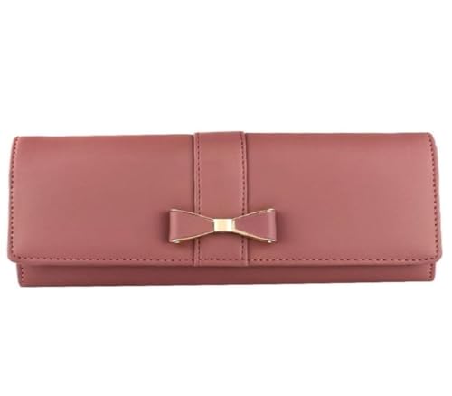 Image of Women's Hand Wallet Purse Clutch | Credit Card Slots | Zipper Pocket | Office Use | Casual Use | Faux Leather (Pink)
