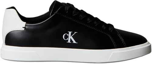 Calvin Klein Femme Low Pro Cup Laceup LTH Moire Hw0Hw02845 Bas, Black (Black/Bright White), 40 EU