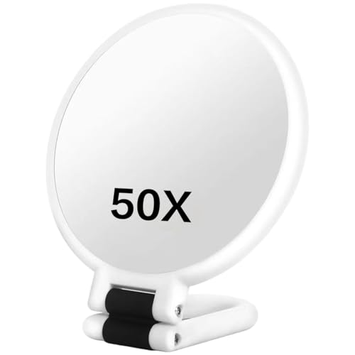 Espejo para maquillaje rectangular con aumento 50X miniatura 2