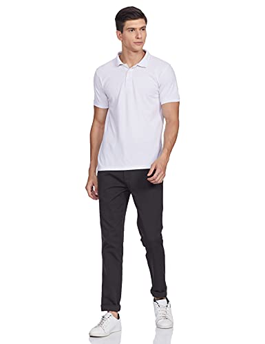 Image of Marks & Spencer Blue Harbour Mens Self Design Mid Rise Slim Fit Trouser