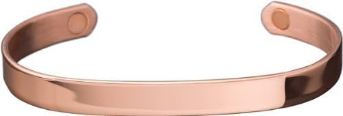 of London Magnet Bracelet with 2x 1800 Gauss Magnets 99.9% Pure Copper Size:L