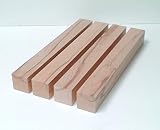 4 Tischfüße Kanthölzer Drechselholz Kernbuche massiv. 7x7cm stark. Hobelware.100-1600mm lang. (70x70x100mm lang.)