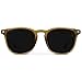 WearMe Pro WMP Eyewear - Men's Polarized Modern Rounded Square Sunglasses (Crystal Verde/Triple Black Lens)