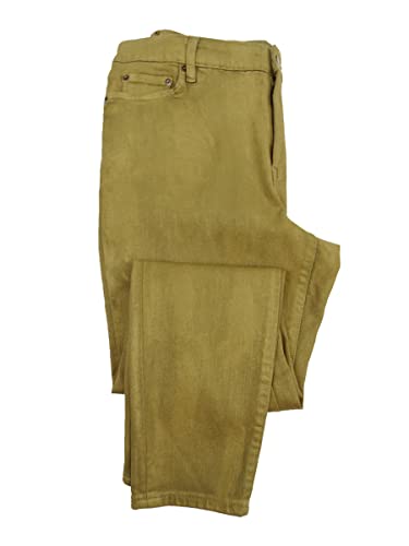 Lauren Ralph Lauren Women's Plus Metallic High-Rise Pants (20W, Olive Wash)