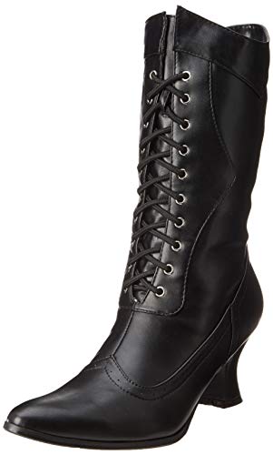 Ellie Shoes Women s 253 Amelia Victorian Boot, Black Polyurethane, 8 M US